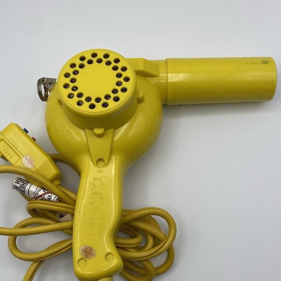 Conair Pro Yellow Bird Hair Dryer #YB075W works - 4 hot and cold settings- VIDEO - Picture 8 of 8